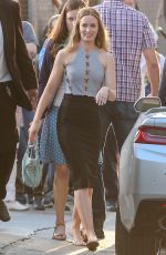 EMILY BLUNT Arrives at Jimmy Kimmel Live in Hollywood 09/08/2015