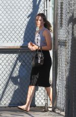 EMILY BLUNT Arrives at Jimmy Kimmel Live in Hollywood 09/08/2015