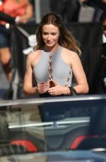 EMILY BLUNT Arrives at Jimmy Kimmel Live in Hollywood 09/08/2015