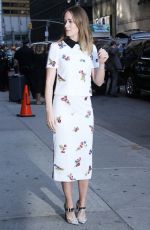 EMILY BLUNT Arrives at The Late Show With Stephen Colbert in New York 09/14/2015