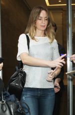 EMILY BLUNT at SiriusXM Studios in New York 09/30/2015