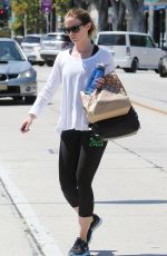 EMILY BLUNT Leaves a Gym in West Hollywood 09/08/2015