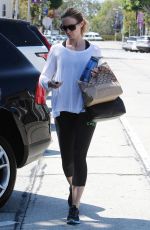 EMILY BLUNT Leaves a Gym in West Hollywood 09/08/2015