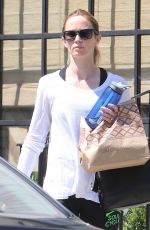 EMILY BLUNT Leaves a Gym in West Hollywood 09/08/2015