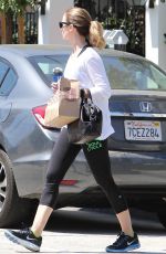 EMILY BLUNT Leaves a Gym in West Hollywood 09/08/2015