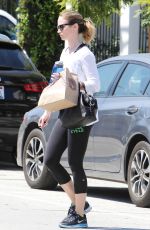 EMILY BLUNT Leaves a Gym in West Hollywood 09/08/2015