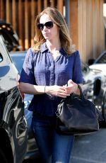 EMILY BLUNT Leaves Meche Salon in Beverly Hills 09/03/2015