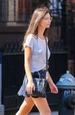 EMILY RATAJKOWSKI in Skirt Out in New York 09/18/2015