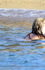 EMILY VANCAMP in Bikini at a Beach in Italy 08/28/2015