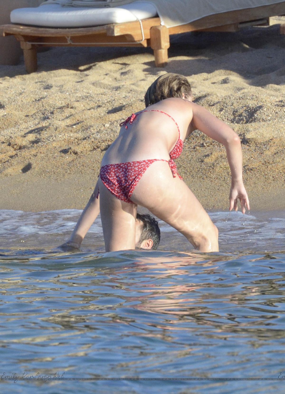 EMILY VANCAMP in Bikini at a Beach in Italy 08/28/2015.