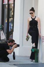 EMMA MILLER on the Set of a Photoshoot in New York 09/15/2015