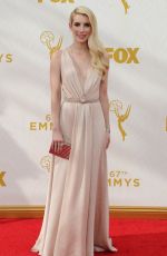 EMMA ROBERTS at 2015 Emmy Awards in Los Angeles 09/20/2015