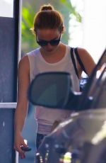 EMMA STONE Leaves a Gym in West Hollywood 09/07/2015