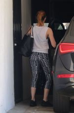 EMMA STONE Leaves a Gym in West Hollywood 09/07/2015