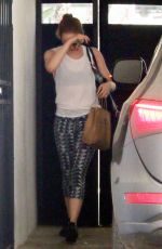 EMMA STONE Leaves a Gym in West Hollywood 09/07/2015