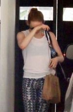 EMMA STONE Leaves a Gym in West Hollywood 09/07/2015