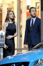 EMMA STONE on the Set of La La Land in Hollywood 09/19/2015