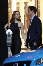 EMMA STONE on the Set of La La Land in Hollywood 09/19/2015
