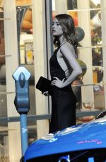 EMMA STONE on the Set of La La Land in Hollywood 09/19/2015
