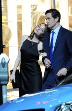 EMMA STONE on the Set of La La Land in Hollywood 09/19/2015