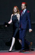 EMMA STONE on the Set of La La Land in Hollywood 09/19/2015