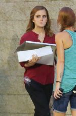 EMMA WATSON on the Set of The Circle in Los Angeles 09/15/2015