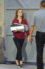 EMMA WATSON on the Set of The Circle in Los Angeles 09/15/2015