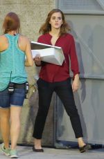EMMA WATSON on the Set of The Circle in Los Angeles 09/15/2015