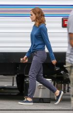 EMMA WATSON on the Set of The Circle in Los Angeles 09/15/2015