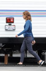 EMMA WATSON on the Set of The Circle in Los Angeles 09/15/2015