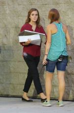 EMMA WATSON on the Set of The Circle in Los Angeles 09/15/2015