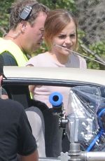 EMMA WATSON on the Set of The Circle in Pasadena 09/21/2015