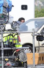 EMMA WATSON on the Set of The Circle in Pasadena 09/21/2015