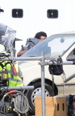 EMMA WATSON on the Set of The Circle in Pasadena 09/21/2015
