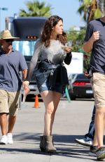 EMMY ROSSUM on the Set of Shameless in Los Angeles 09/24/2015