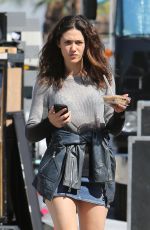 EMMY ROSSUM on the Set of Shameless in Los Angeles 09/24/2015