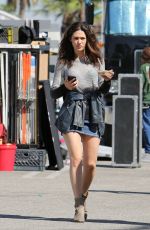 EMMY ROSSUM on the Set of Shameless in Los Angeles 09/24/2015