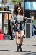 EMMY ROSSUM on the Set of Shameless in Los Angeles 09/24/2015