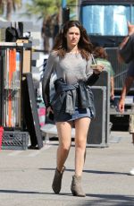 EMMY ROSSUM on the Set of Shameless in Los Angeles 09/24/2015