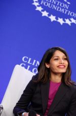 FREIDA PINTO at 2015 Clinton Global Initiative’s Annual Meeting in New York 09/29/2015