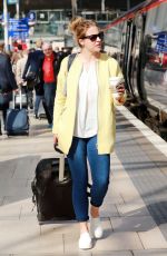 GEMMA ATKINSON at Manchester Station 09/07/2015