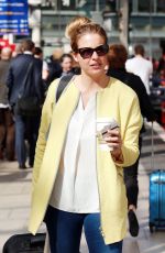 GEMMA ATKINSON at Manchester Station 09/07/2015