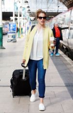 GEMMA ATKINSON at Manchester Station 09/07/2015