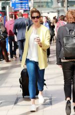 GEMMA ATKINSON at Manchester Station 09/07/2015