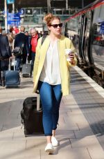 GEMMA ATKINSON at Manchester Station 09/07/2015