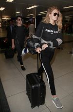 GIGI HADID at Milan-Malpensa Airport 09/26/2015