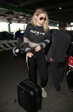 GIGI HADID at Milan-Malpensa Airport 09/26/2015