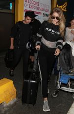 GIGI HADID at Milan-Malpensa Airport 09/26/2015