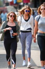 GIGI HADID Out and About in New York 09/04/2015
