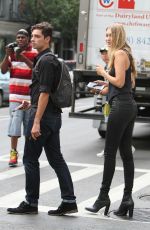 GIGI HADID Out and About in New York 09/09/2015